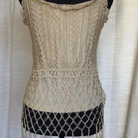 Vintage Crochet Fringe Top - Picture 2 of 8